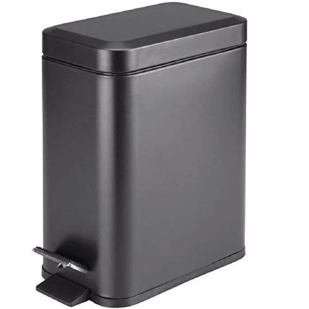EONLION 5 L Black Metal Bathroom Pedal Bin with Soft Close and Removable Inner Bucket – 2