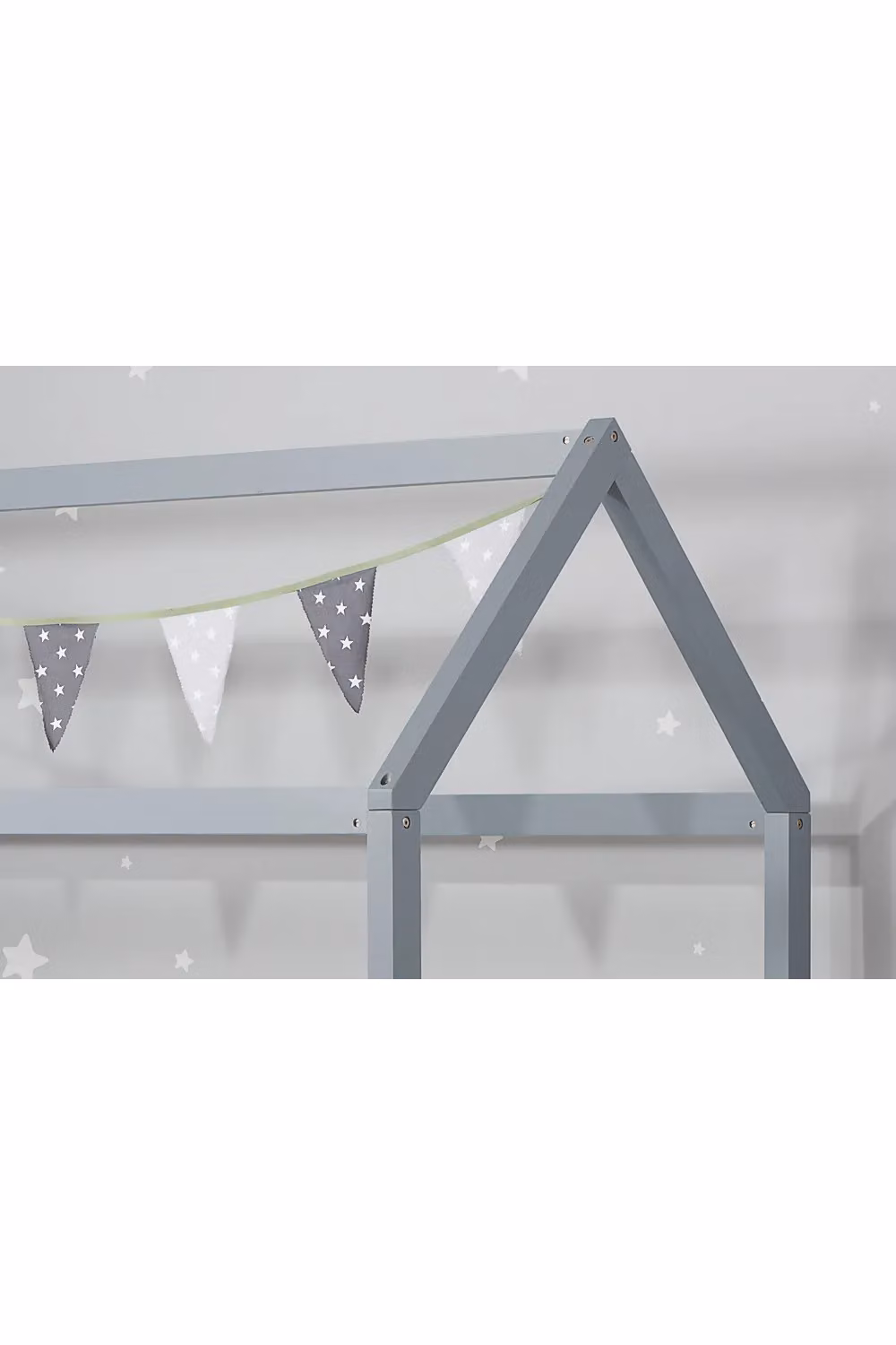 Birlea Grey Solid Wood House Bed for Children, W/D/H: 90 x 190 cm – 2
