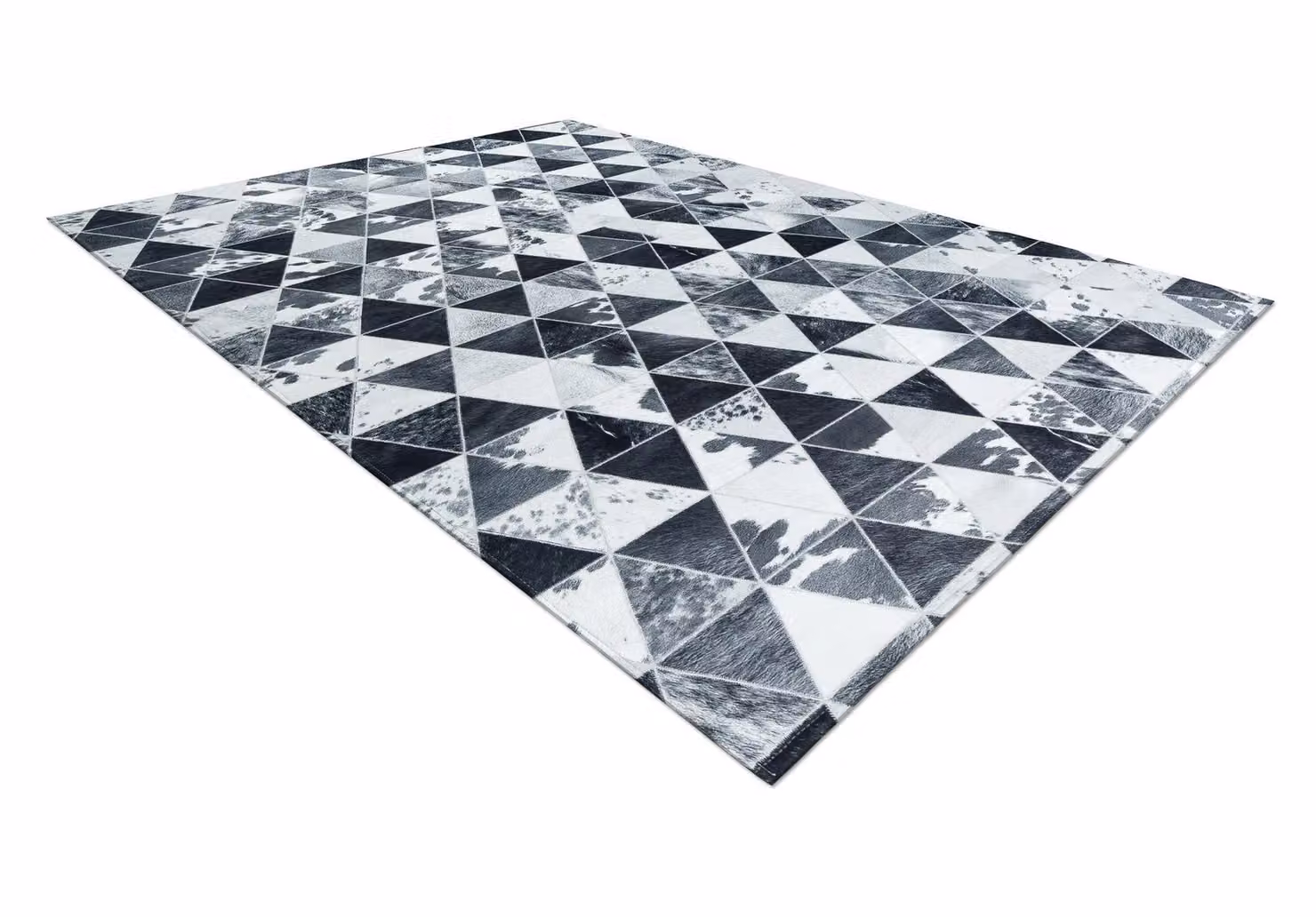 RugsX Patchwork Grey Rectangular Rug, W: 120 cm, D: 170 cm – 3