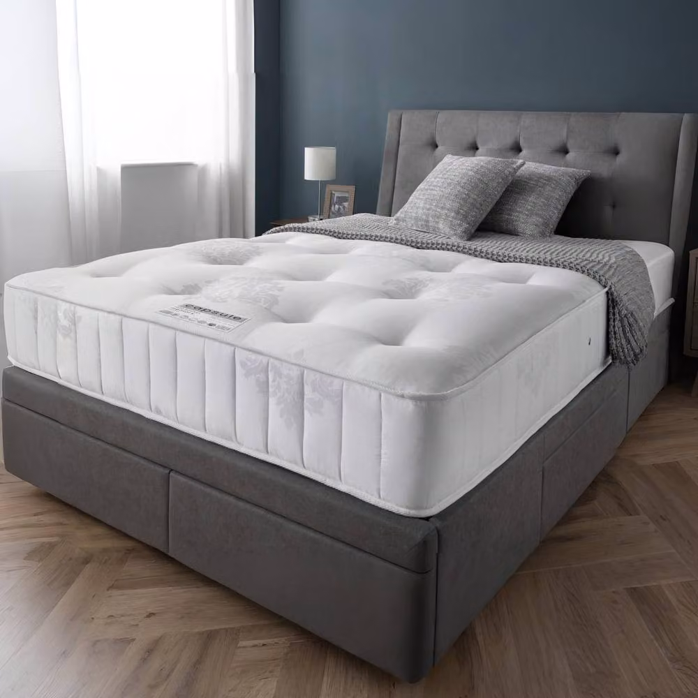 Cheshire Oakham Capsule Memory Pocket 1000 Hybrid Mattress, White, W/D: 150 x 200 cm – 2