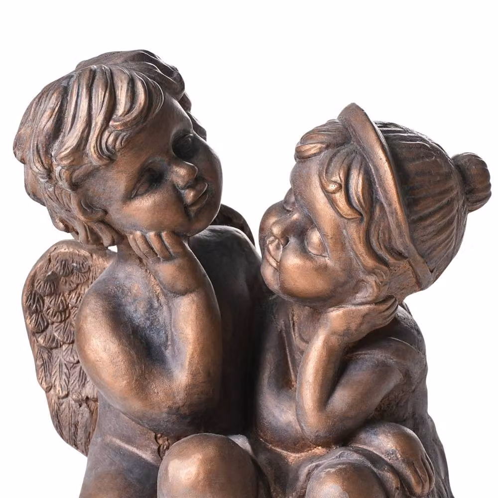 Wyld and Coco Brown Distressed Ceramic Child Figurine, Height: 32 cm – 5