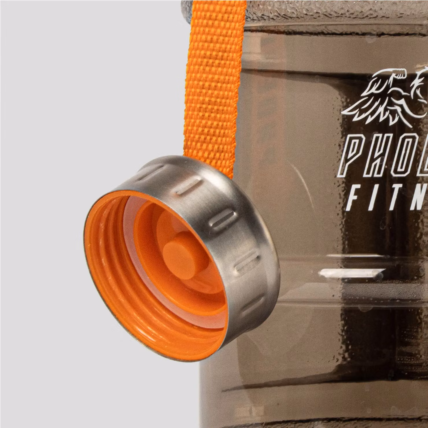 Phoenix Fitness 2L Leakproof Water Bottle with Carry Handle in Black or Grey – 5