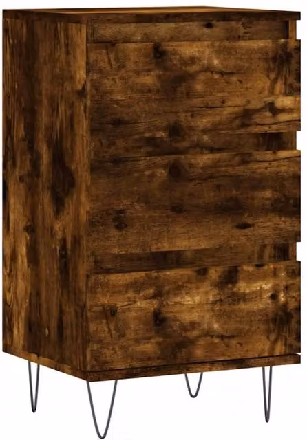 Berkfield Home Smoked Oak Sideboard in Brown, W/D/H: 40 x 35 x 70 cm – 1