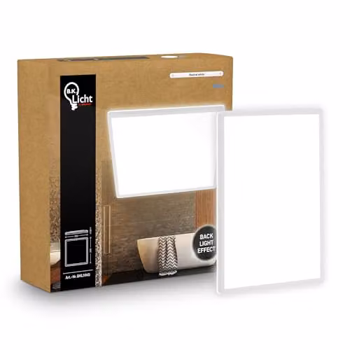 B.K.Licht White LED Slim Panel Ceiling Light, 18W, 2400lm, 4000K Neutral White, IP44 Splash-Proof, W/D/H: 29 x 29 x 3 cm – 6