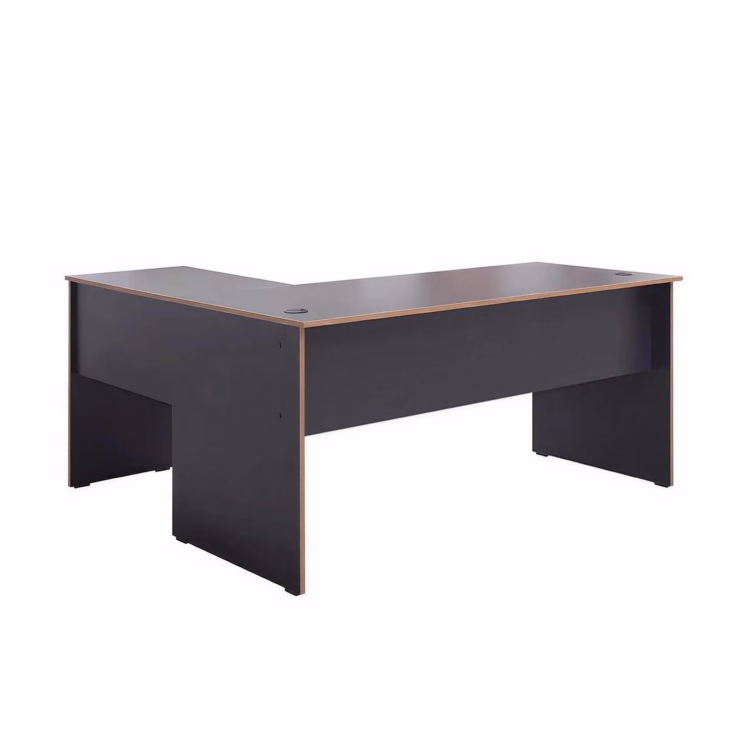 FWStyle Anthracite Grey L-Shaped Reversible Corner Desk for Home Office – 2