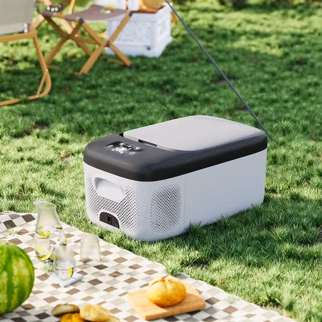 Living Star Bluetooth Digital Compressor Car Refrigerator in Black or White