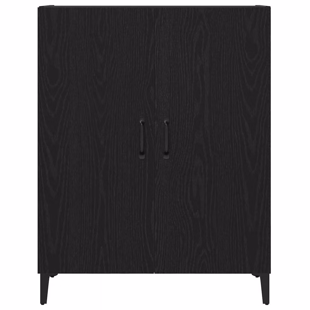 Berkfield Home Black Oak Sideboard, W: 69.5 cm, D: 34 cm, H: 90 cm – 3