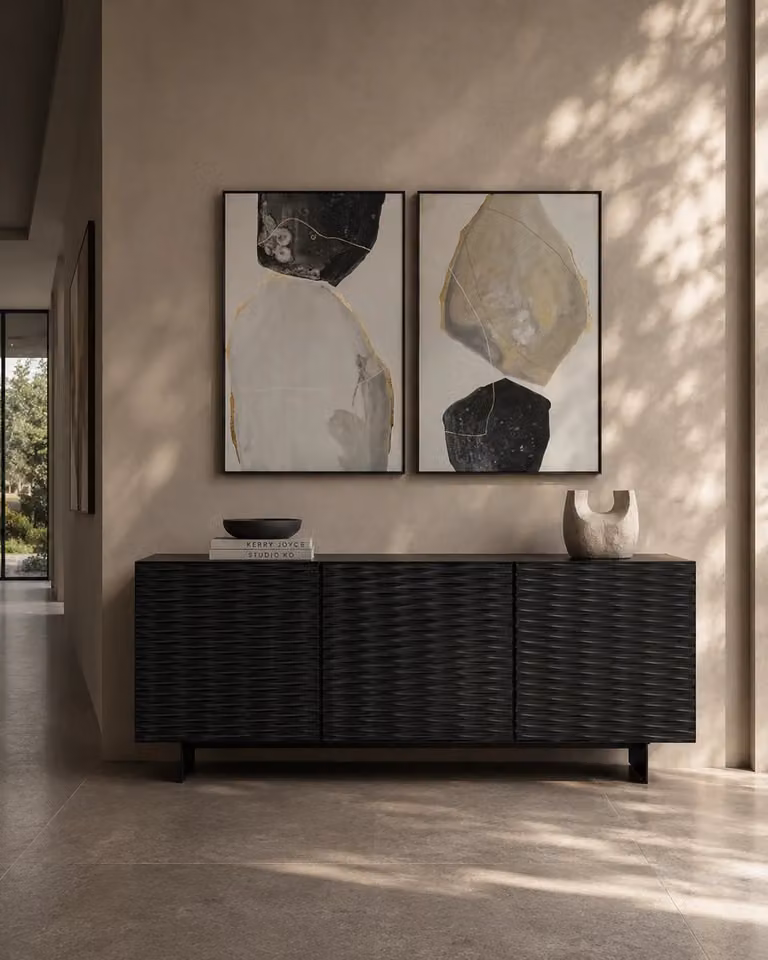 Tommy Franks Vibe Buffet Sideboard in Matt Black Metal