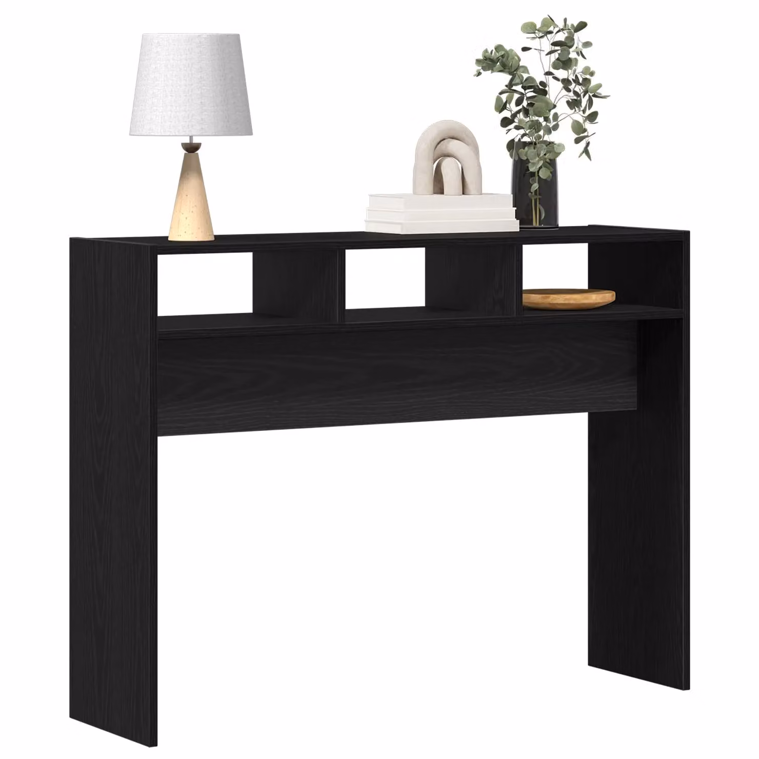 Berkfield Home Console Table in Black Oak, W/D/H: 105 x 30 x 80 cm – 3