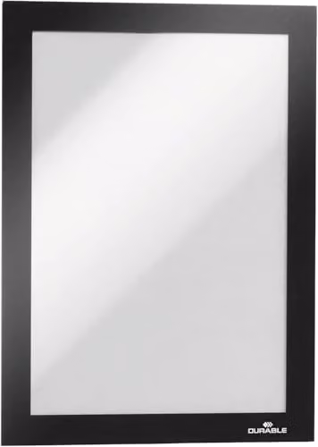 Durable DURAFRAME Magnetic A5 Display Frames for Metal Surfaces, Black, Pack of 5 – 1