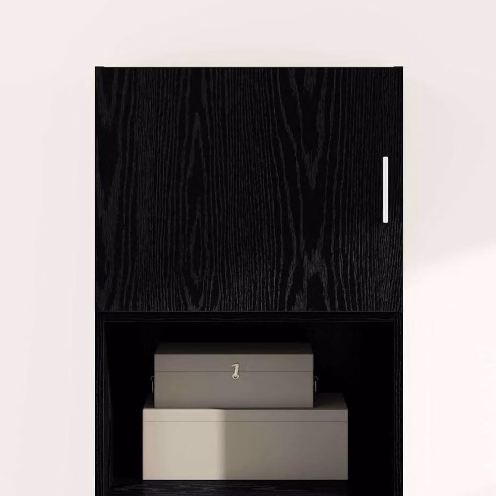 Berkfield Home Wall Cabinet in Black Oak, W: 50 cm, D: 42.5 cm, H: 40 cm – 3