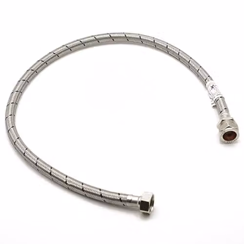 McAlpine Flexible Tap Connector, Silver, 3/4 inch, Length: 1000 mm