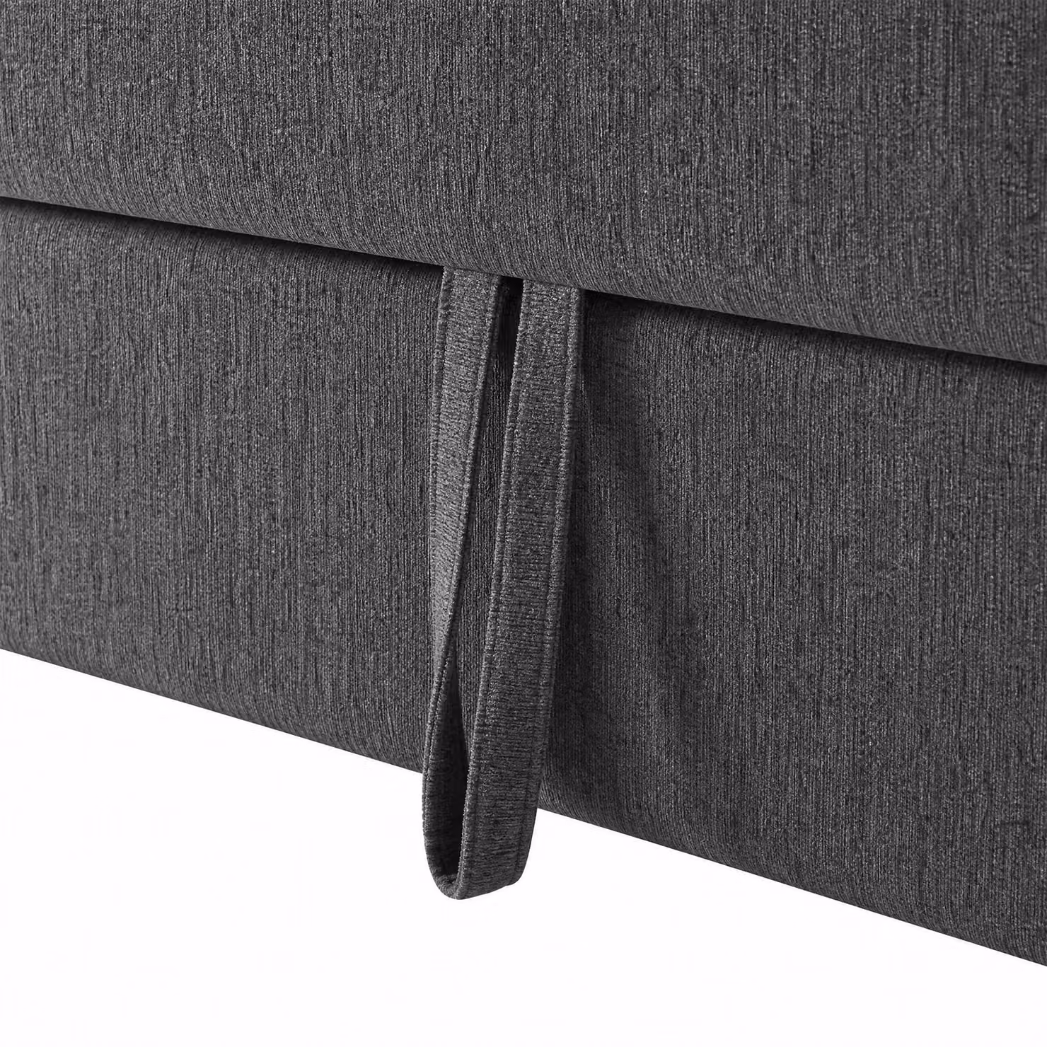 Aosom UK Convertible Sofa Bed in Dark Grey with Adjustable Backrest, USB and Type-C Ports, and Storage Pocket, W/D/H: 173 x 135 x 58 cm – 7
