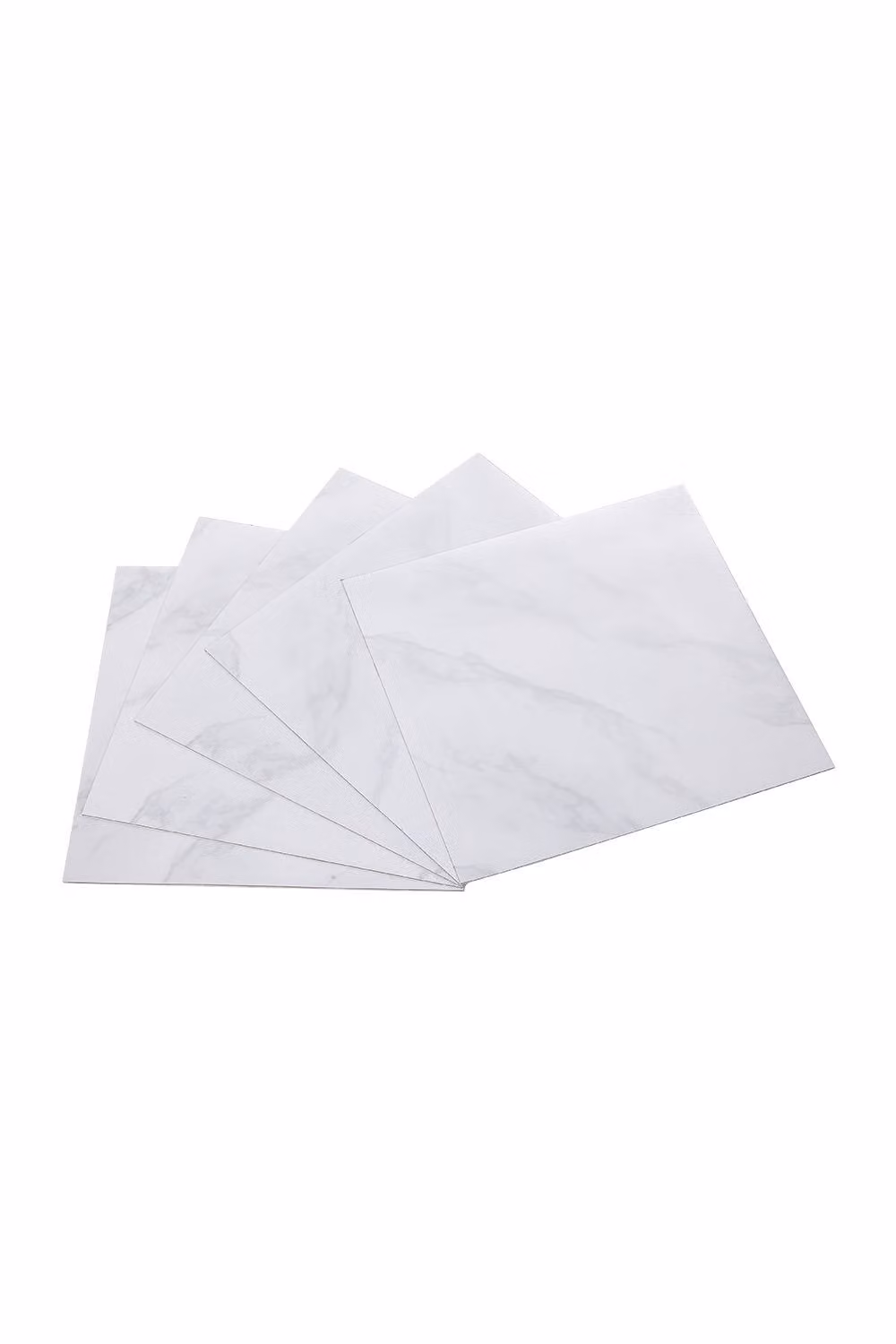 Living and Home 10-Piece Volakas White Marble Effect Self-Adhesive PVC Flooring Tiles, 30 x 30 cm – 2