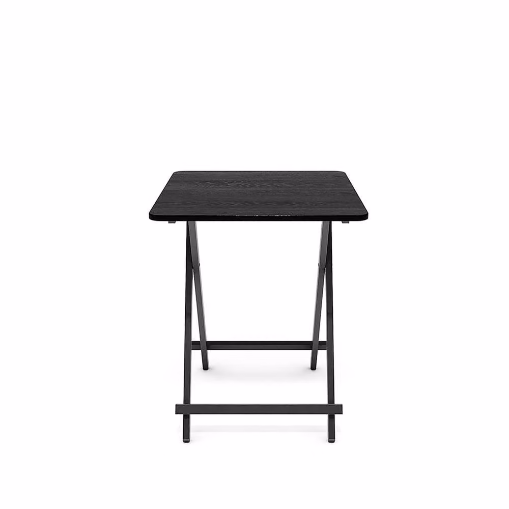 Garden Sanctuary Modern Folding Square Dining Table in Black, W/D/H: 60 x 60 x 60 cm – 2