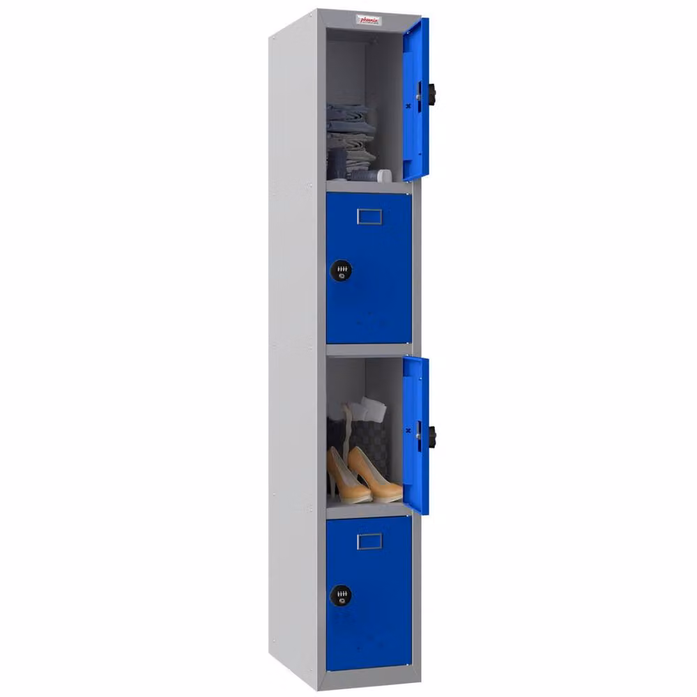 Phoenix Safe Company Personal Locker Grey/Blue with Combination Lock PL1430GBC, H 180 cm x W 100 cm – 2
