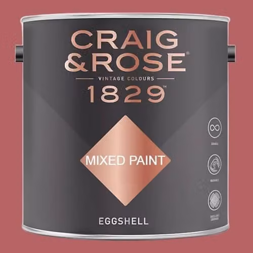 Craig & Rose 1829 Paint Stop Eggshell Persian Rose Pink 2.5 l