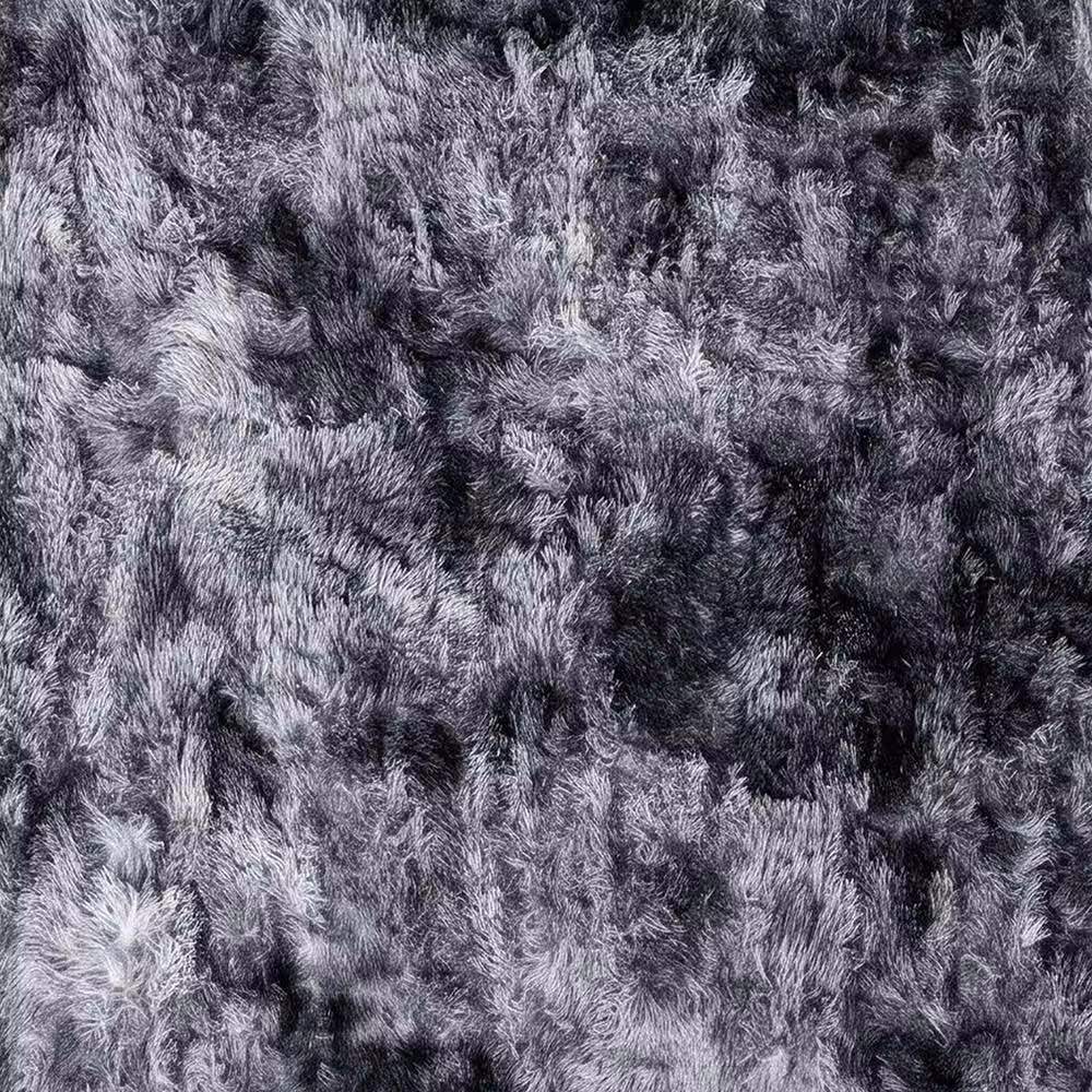 Marlow Grey Fluffy Plush Shaggy Polyester Rug, W: 230 cm, D: 160 cm – 5