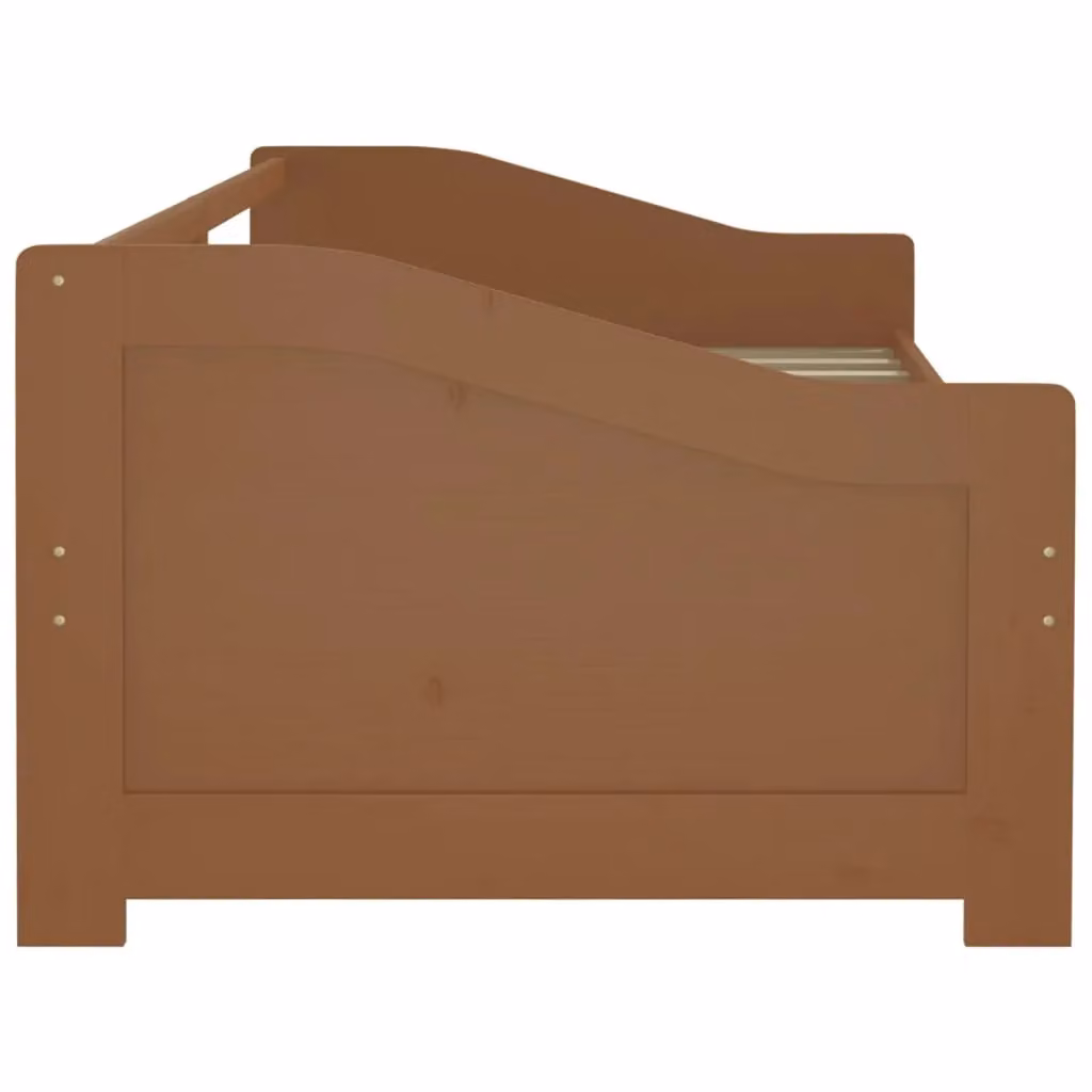 Berkfield Home 3-Seater Day Bed in Honey Brown Solid Pinewood, W/D/H: 90 x 200 cm – 3