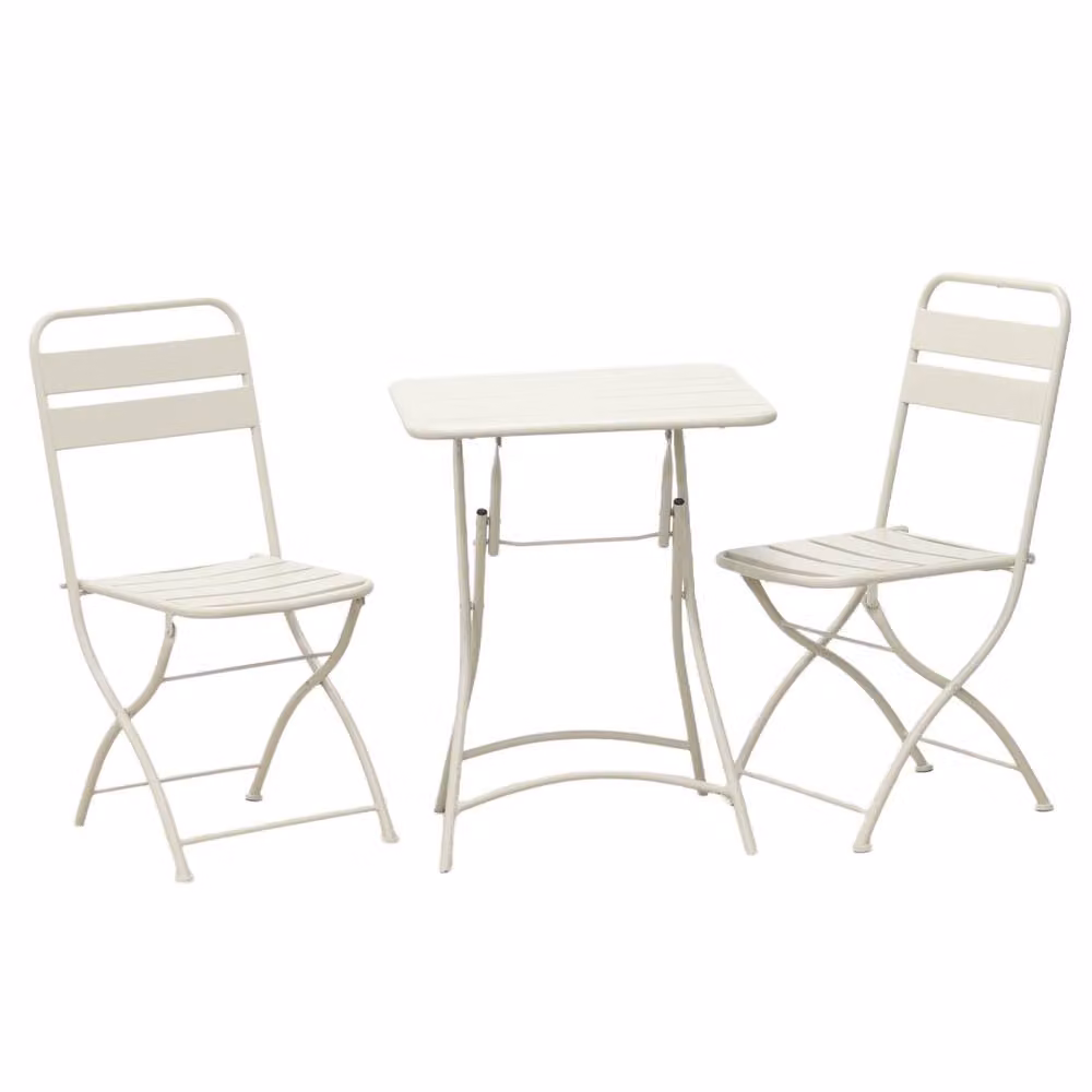 Artemis Home Colourways Vibrant Folding Patio or Balcony Set in Beige – 4