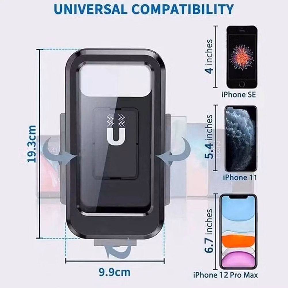 FLAVORA Waterproof and Shockproof Bike Phone Mount Holder in Black – 2