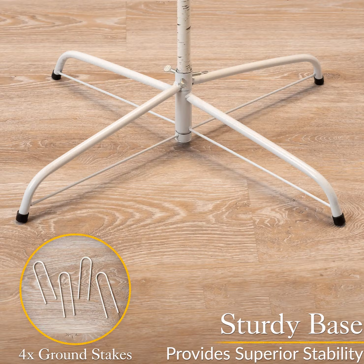 Christow White Birch Twig Tree with Micro LEDs for Indoor and Outdoor Christmas Decoration, Silver and White – 3