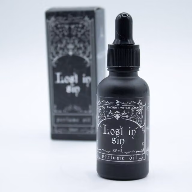 KDMK Ancient Witch Perfume Oil with Musk, Floral and Amber Notes in Black