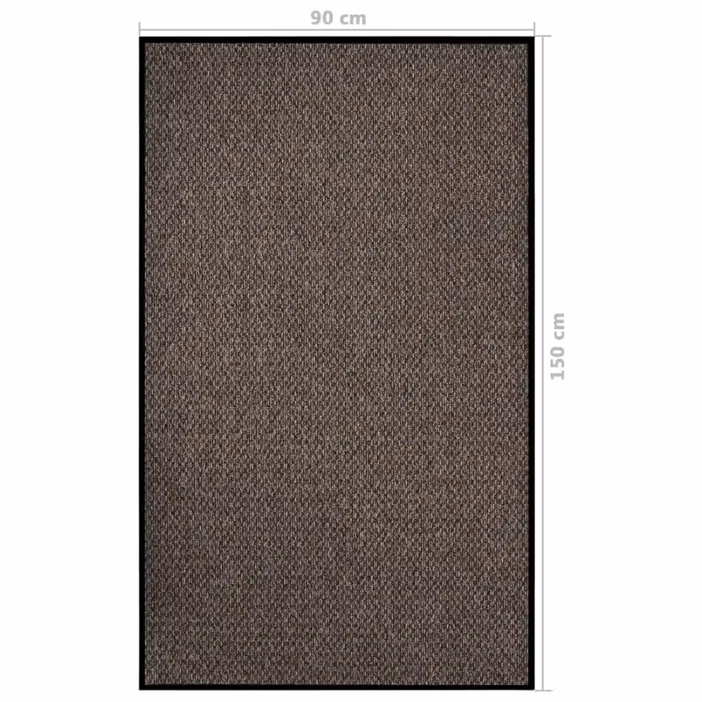 Berkfield Home Non-Slip Brushing Doormat, Beige, W: 90 cm, D: 150 cm – 4
