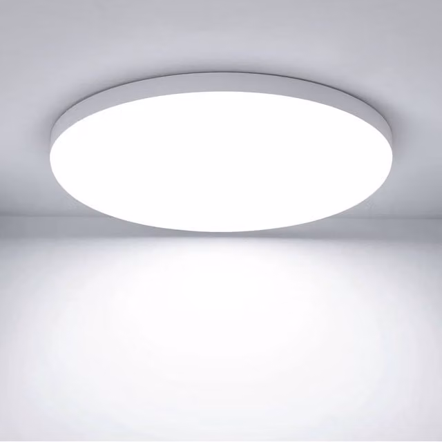 Pheashine Round LED Ceiling Light, 32W, 6500K Cool White, White, Diameter: 24.8 cm – 1