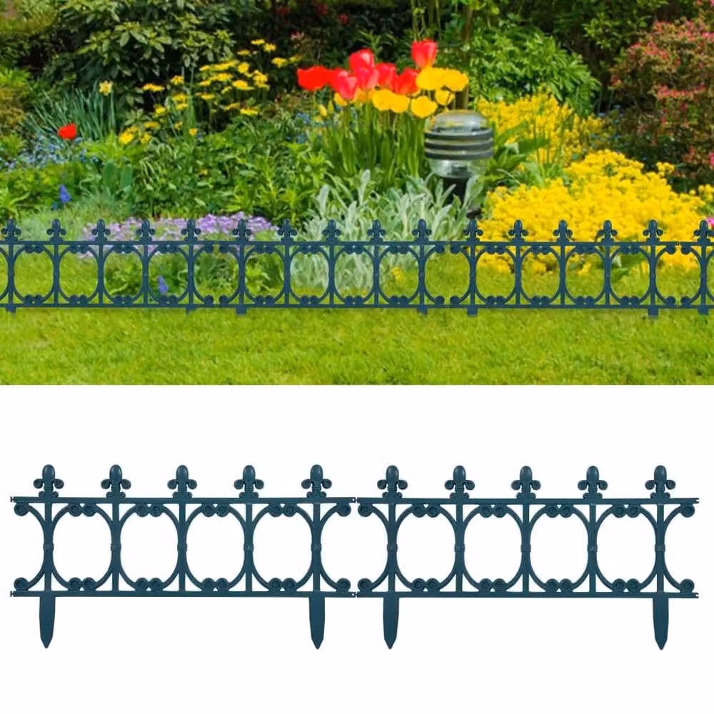 Berkfield Home Green Plastic Lawn Edgings, 16 Pieces, 10 m – 2