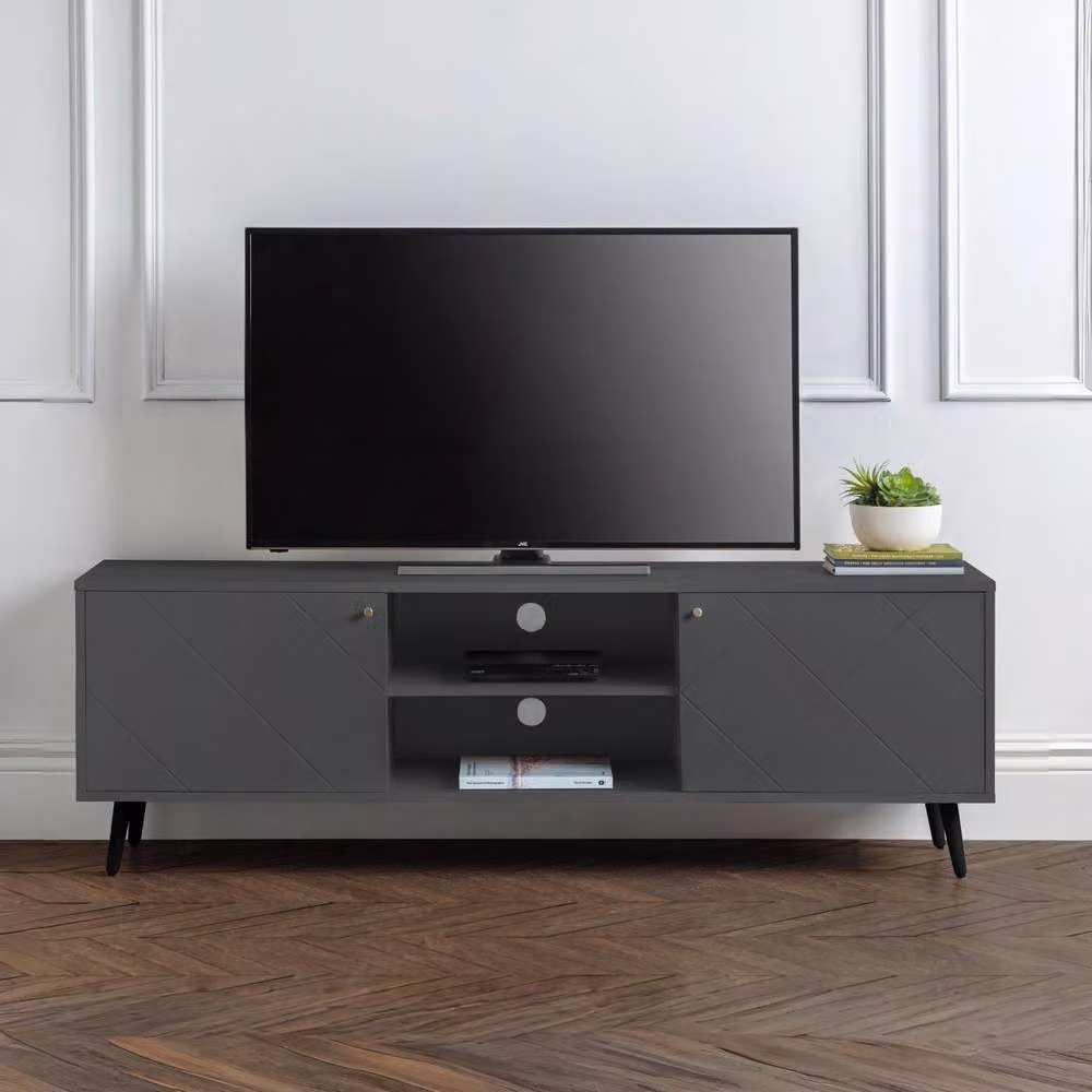 Cheshire Morven Modern Matt Grey TV Unit – 2
