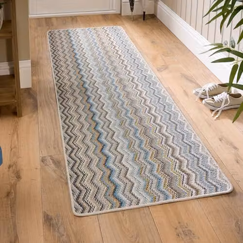 My Mat Multi Natural Zigzag Geometric Runner, W/D/H: 67 x 200 cm – 2