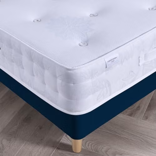 RestRelax Sleep Sicily 1000 Pocket Tufted Mattress, Medium Firm, White, W/D/H: 150 x 200 x 28 cm – 3