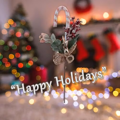 VFM e-Store Red Berry Candy Pick Christmas Decoration Ornament, Height: 29 cm – 4