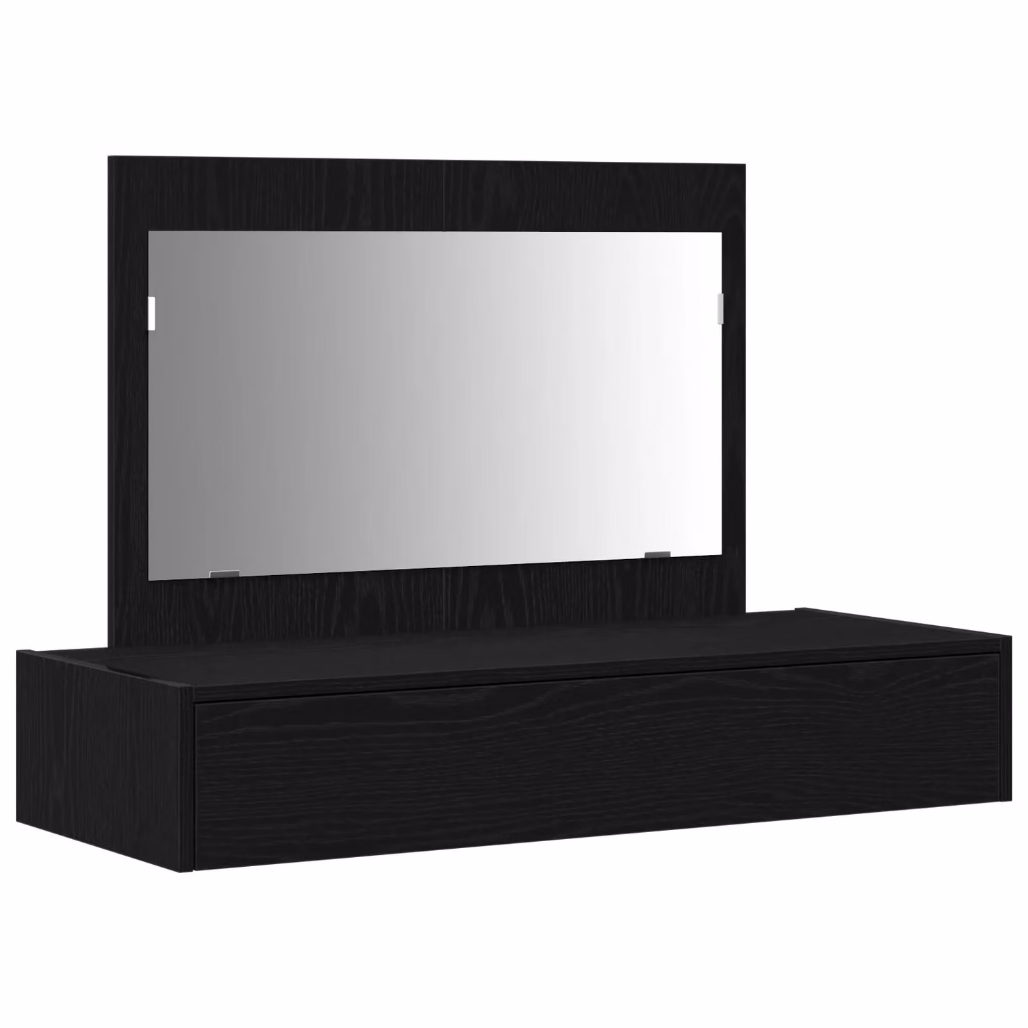 Berkfield Home Wall-Mounted Dressing Table in Black Oak, W: 100 cm, D: 40 cm, H: 70 cm – 2