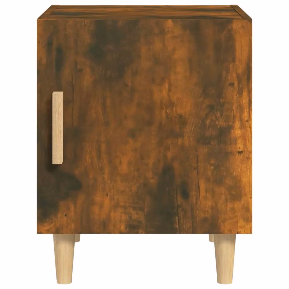 Berkfield Home Set of 2 Smoked Oak Bedside Cabinets in Brown – 2