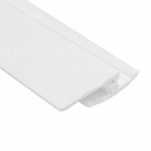 AM Clad Antimicrobial PVC Hygiene Cladding Two Part Vinyl Floor Transition Trim, Grey, 3m