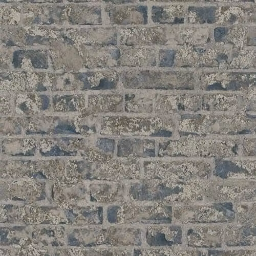 Galerie Industrial Effects Brown Stone Look Non-Woven Wallpaper Roll – 1