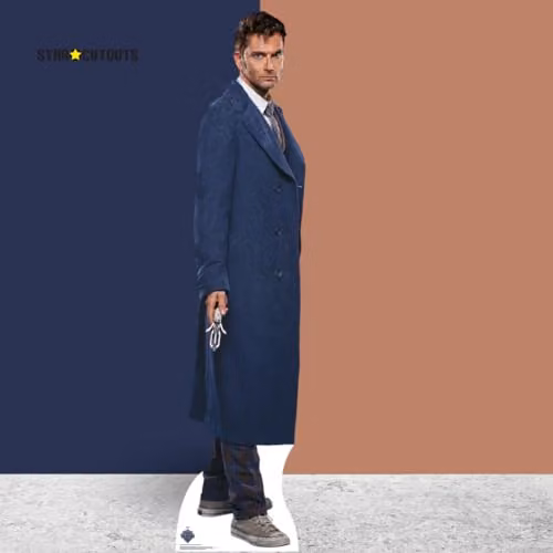 Star Cutouts SC4471 Doctor Who Fourteenth Doctor David Tennant Lifesize Cardboard Cutout, Height: 186 cm, Width: 64 cm – 2