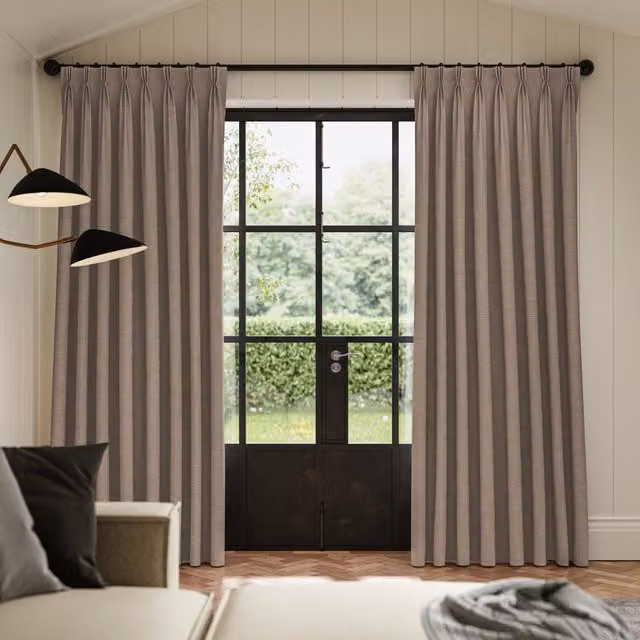 Ante Decor Concordia Made To Measure Blackout Curtains in Oatmeal
