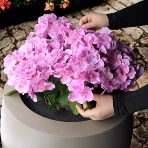 Trifibre Hardwick Roto Moulded Planter in Grey, Diameter: 57.5 cm – 2