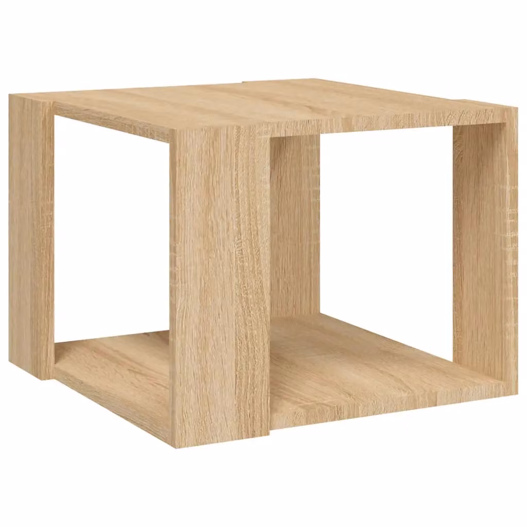Berkfield Home Sonoma Oak Coffee Table in Brown, W/D/H: 40 x 40 x 30 cm – 2