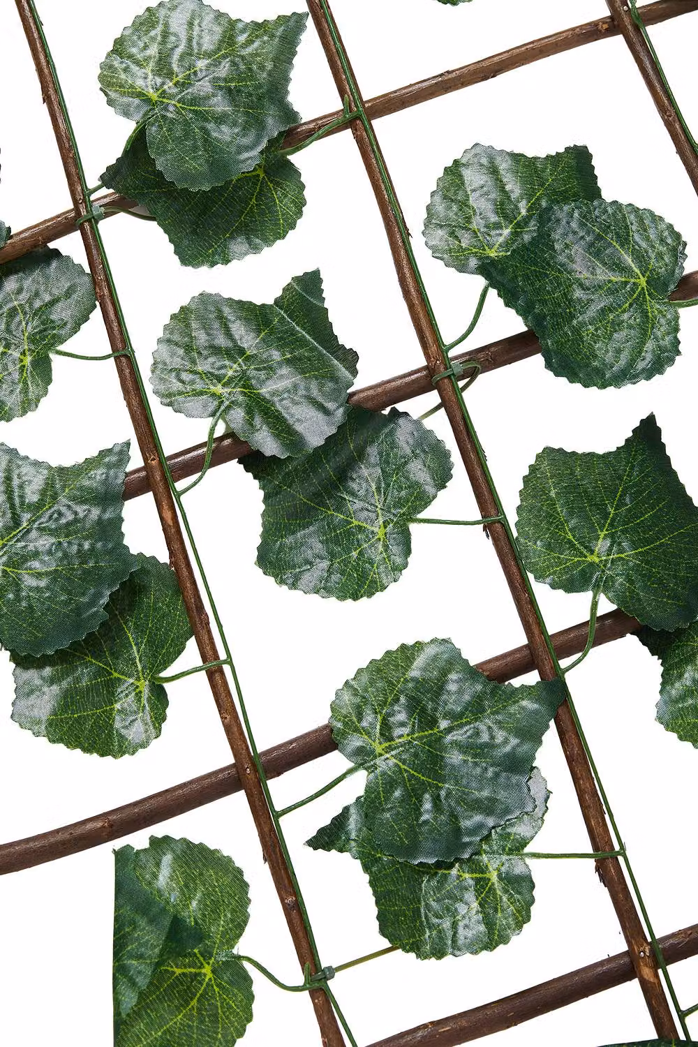 Living and Home Green Grape Leaf Artificial Hedge Panel – 4