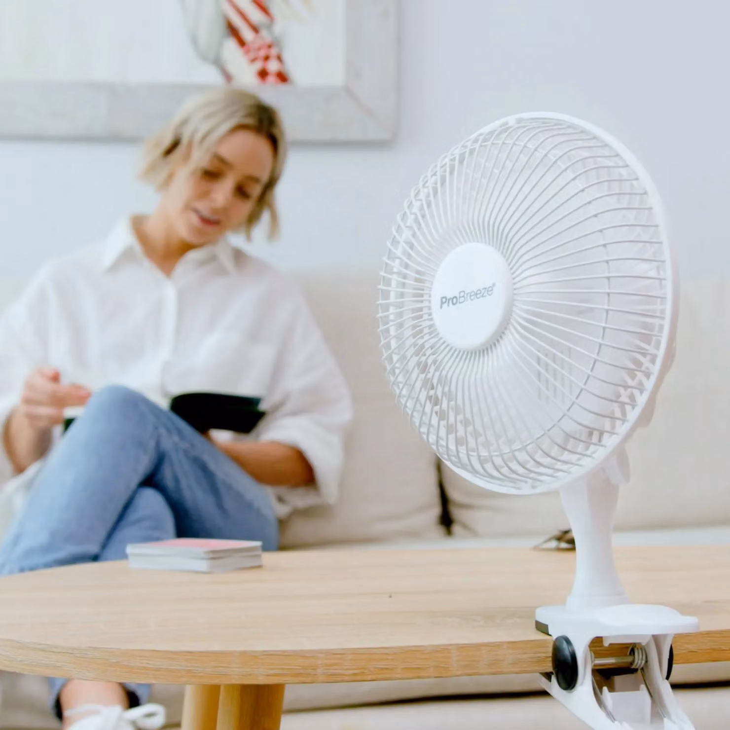 Pro Breeze Mini Clip Fan, White – 2