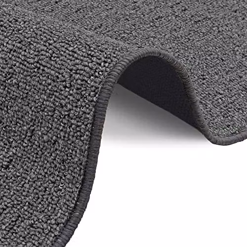 JVL Eden Machine Washable Latex Backed Runner Doormat, Grey, W/D/H: 57 x 150 cm – 5