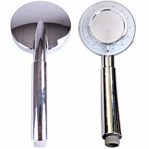 Gr8 Home Chrome Round Jet Rose Shower Head with 3 Functions, Diameter: 10.16 cm
