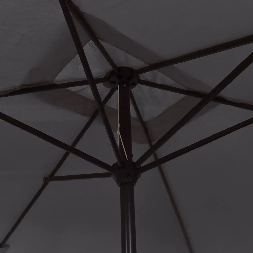 Berkfield Home Outdoor Parasol with Metal Pole, Anthracite and Black, W: 300 cm, D: 200 cm – 3