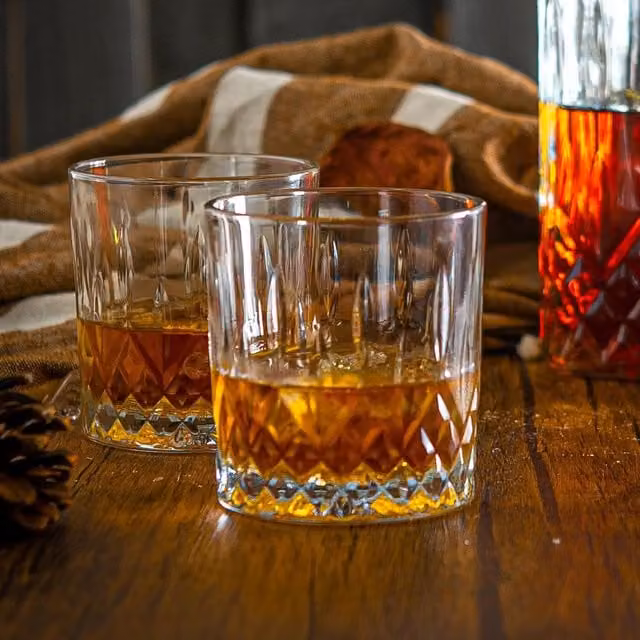 LAV Geometric Transparent Glass Tumbler, 330 ml, Set of 12
