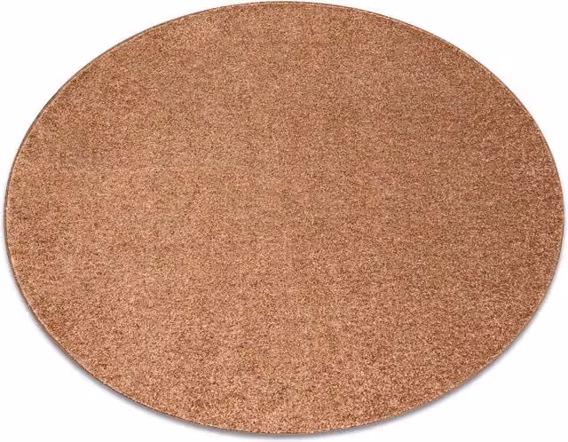 RugsX Round Indus Polyester Rug in Brown, Diameter: 150 cm