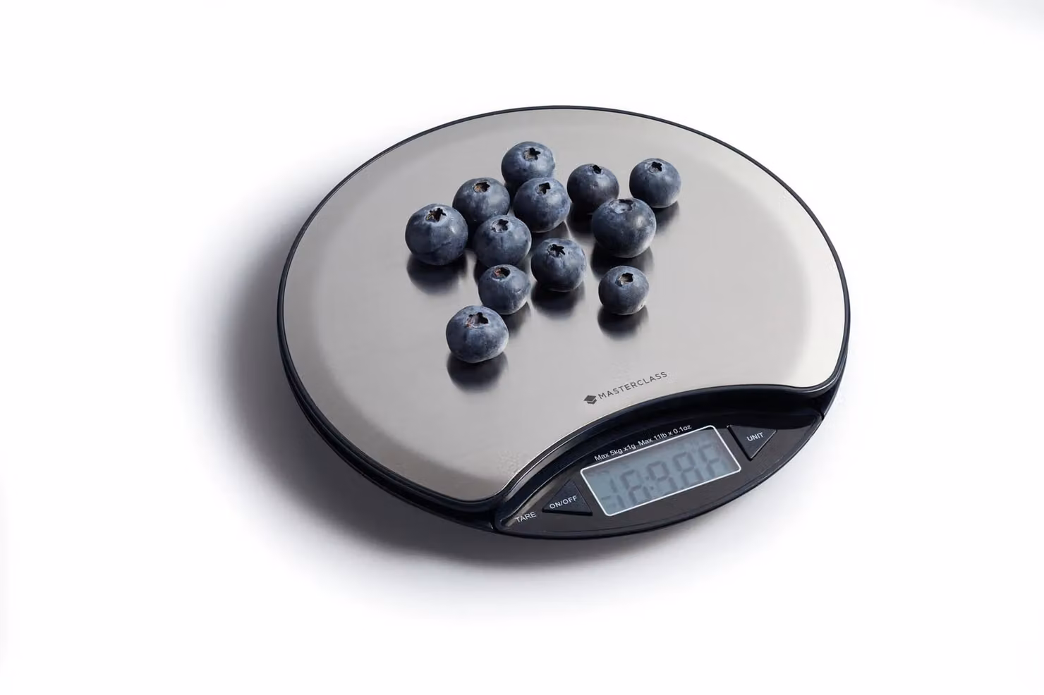 MasterClass Digital Kitchen Scale in Silver and Black with Stainless Steel Platform and Tare Function – 6